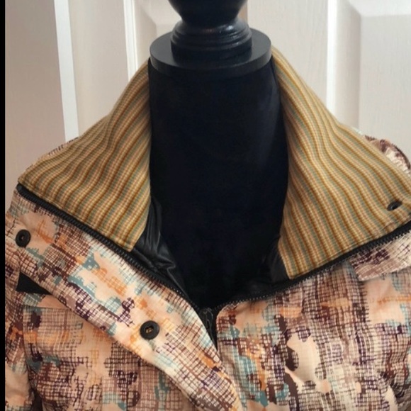 M by Missoni 6 quilted down puffer coat detach hood, 70/30 down feather fill EUC - Picture 8 of 8